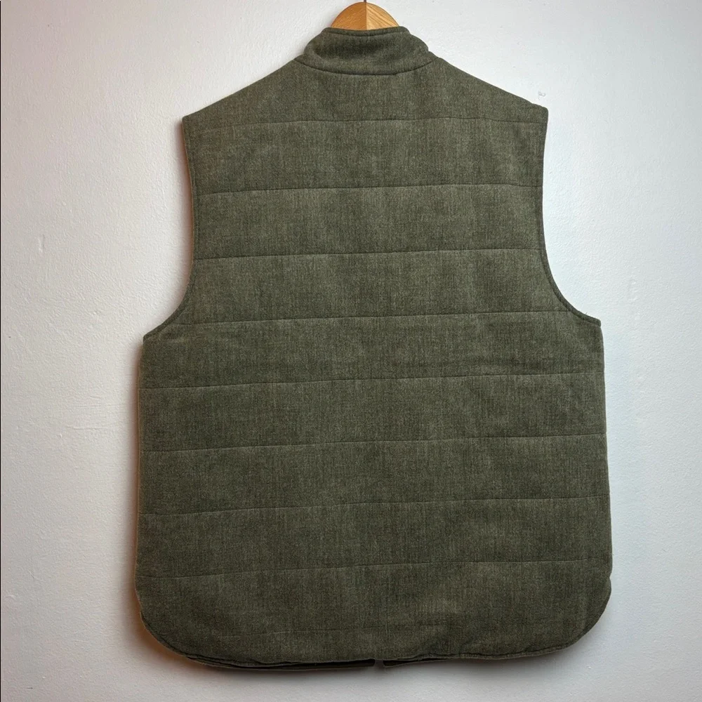 J.‎ McLaughlin Men’s Large Green Reversible Quilted Vest Jacket